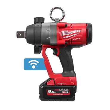4933459734 Milwaukee M18ONEFHIWF1-802X High Torque 1" Impact Wrench (2 x 8.0Ah Batteries & Charger)
