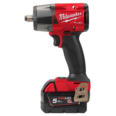 4933478451 Milwaukee M18 1/2" Mid-Torque Impact Wrench, Friction Ring, 2x 5.0Ah Batteries
