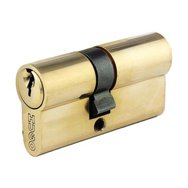 60006 Hugo Cylinder , Gr2S, 3 Keys, 75mm(30-45), Brushed Brass