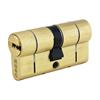 60030 Hugo Cylinder Security Lock Gr3.5S, 80mm (35-45), 5 Keys, Brushed Brass