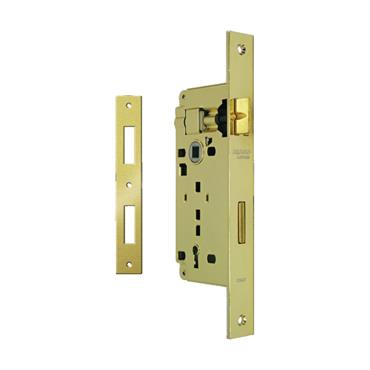 60044 Hugo Lock Body Zinc Alloy Latch, With 2 Keys. Square Plate Gp Color