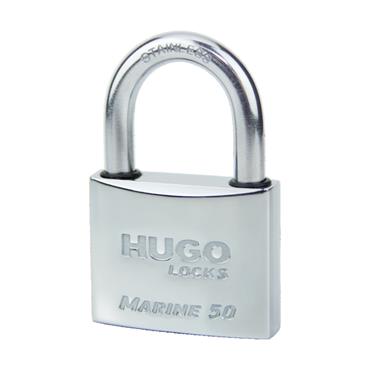 60129 Hugo Padlock Inox, Marine 60 With 3 Keys