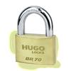 60136 Hugo Padlock Brass, Br 50 With 3 Keys