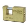 60142 Hugo Padlock, Rectangular Brass, Br 63G With 3 Keys