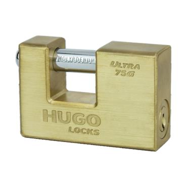 60147 Hugo Padlock, Rectangular Ultra 75G With 3 Keys