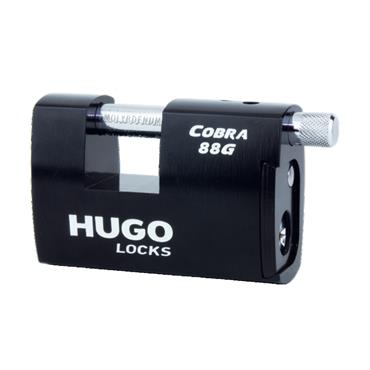 60148 Hugo Padlock, Rectangular, Hardened Steel Cobra 88G