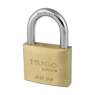 60209 Hugo Padlock, Brass, Key Alike, 2 Pcs, 3 Keys, Br 50
