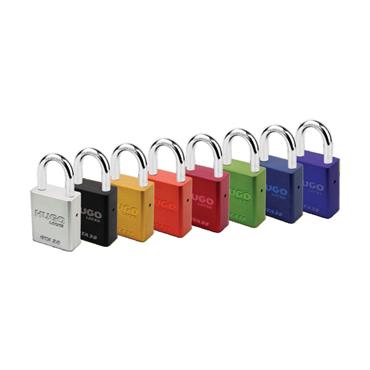 60227 Hugo Padlock Gta 38 Aluminium Purple, 2 Keys