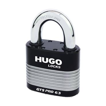 60239 Hugo Padlock Gts-Pro 44 Hardened Steel, With 3 Keys