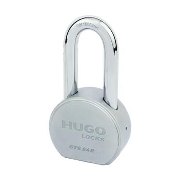 60247 Hugo Padlock Gts 64R Hardened Steel,With 3 Keys