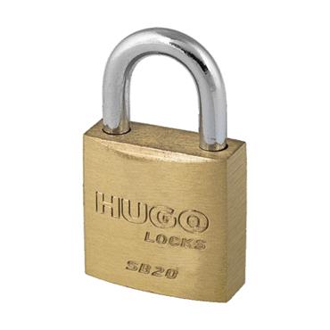 60284 Hugo Padlock, Key Alike, 4 Pcs, 5 Keys, Sb 20