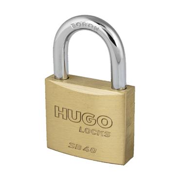 60290 Hugo Padlock, Key Alike, 4 Pcs, 5 Keys, Sb 40
