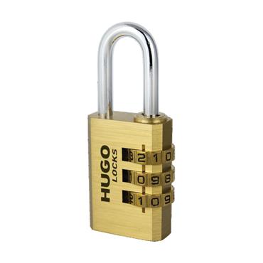 60301 Hugo Combination Padlock Pb 30, Brass