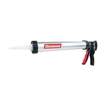 70102 Benman Caulking Gun 600Ml, Alu-Tube, With Soft Red Grip