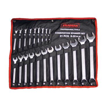 70142 Benman Combination Wrench, Set Of 08Pcs (8,10,12,13,14,17,19,22)