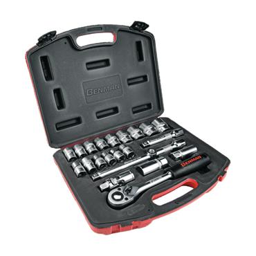 70238 Benman Socket Set 22Pcs 1/2" Dr.