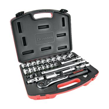 70239 Benman Socket Set 26Pcs 1/2" Dr.