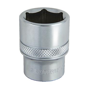 70278 Benman Socket 6Pt Cr-Va, 3/8" Dr, 17 mm
