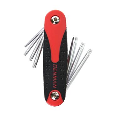 70405 Benman Folding Torx Key Wrench Set 7Pcs, Size 10-15-20-25-27-30-40