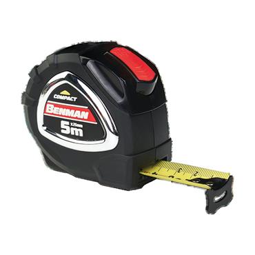 70642 Benman Measuring Tape Compact 5M X 25mm Metric Units