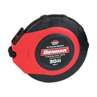 70649 Benman Measuring Tape, 3X-Speed, 30M X 15mm Metric Units