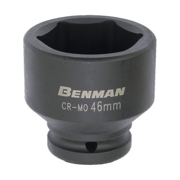 70670 Benman Impact Socket, Black, 3/4", 38 mm, 19 mm