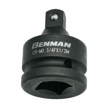 70686 Benman Impact Adaptor Black 3/4'' (F) X 1/2'' (M)