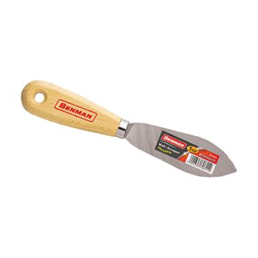 70811 Benman Scrapper For Putty, Wooden Handle, 40 mm