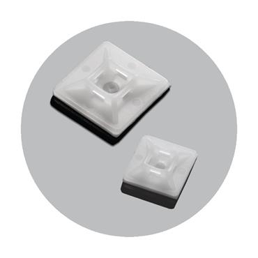 70875 Benman Self Adhesive Cable Tie Mounts, 28 X 28 mm Upto 4.8 (100Pcs)