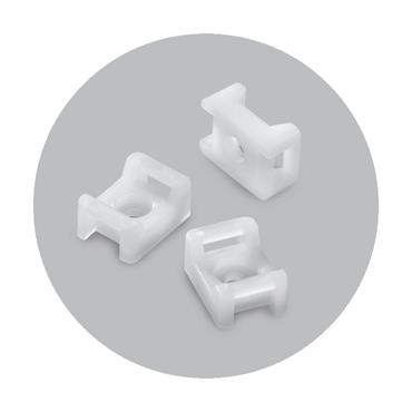 70876 Benman Saddle Tie Mounts, 15 X 9.5 mm Upto 4.8 (100Pcs)