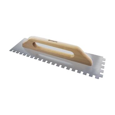 70942 Benman Stainless Steel Square Notched Trowel 10 X 10, 130 X 480