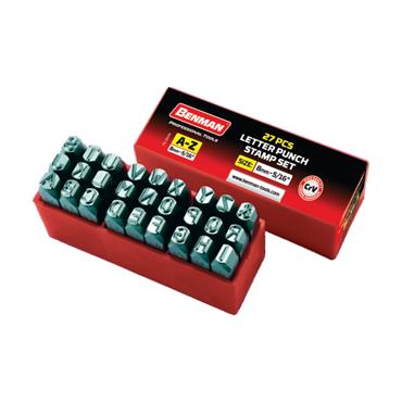 71010 Benman Letter Steel Stamps, 10.00 mm(3/8''), (27Pcs)