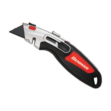 71146 Benman Utility Knife Metallic Double Function 2+1 Blades