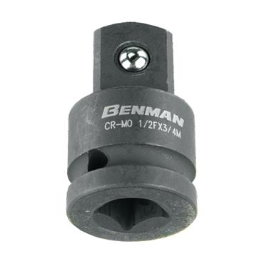 71582 Benman Impact Adaptor Black 1/2'' (F) X 3/4" (M)