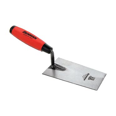 71820 Benman Trowel Italian Little Square Type Rubber Handle 140 mm
