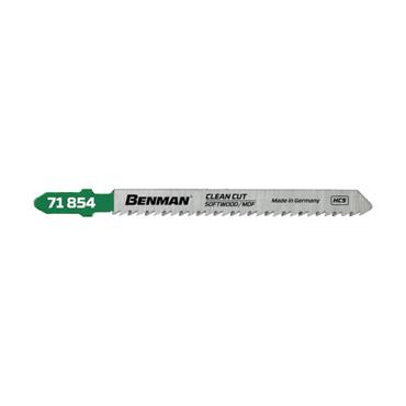 71854 Benman Jig Saw Blades For Softwood & Mdf 5 Pcs (T101B)
