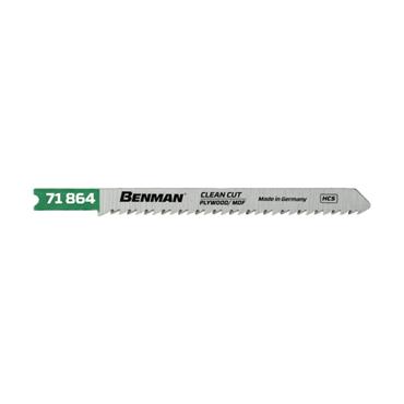 71864 Benman Jig Saw Blades For Plywood & Mdf 5 Pcs (U101B)