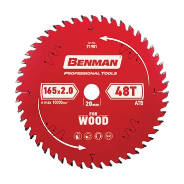 71902 Benman Circular Saw Blade Expert Wood For Circular Saw 184 X 2.6 mm/20 mm 48T
