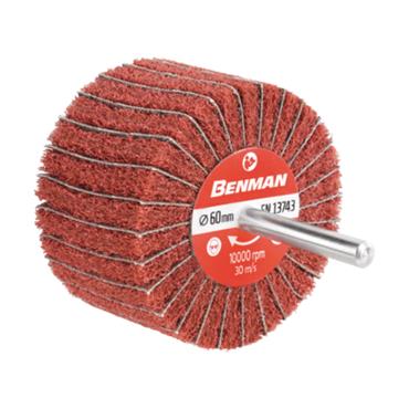 72075 Benman Spindle mounted flap wheel combi 60 x 40 x 6 mm p180