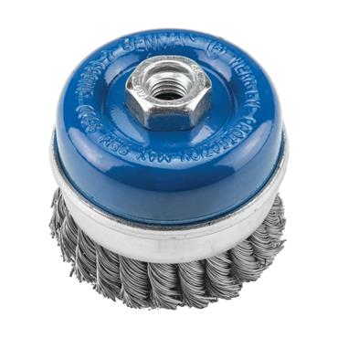72408 Benman Twisted Knot Wire Cup Brush M14, Inox