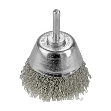 72424 Benman Wire Cup Brush Inox Conical 50 mm With Shaft 6 mm
