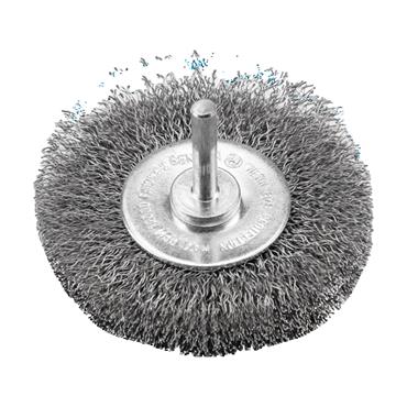 72433 Benman Wire Wheel Brush Inox 50 mm X 15 mm With Shaft 6 mm
