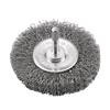 72435 Benman Wire wheel brush inox 60 mm x 15 mm with shaft 6 mm