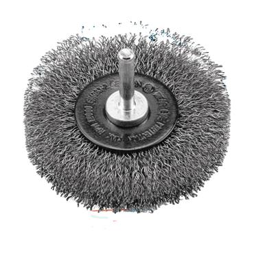 72444 Benman Wire Wheel Brush High Rpm With Shaft 6 mm
