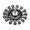 72449 Benman Twisted Knot Wire Wheel Brush High Rpm With Shaft 6 mm