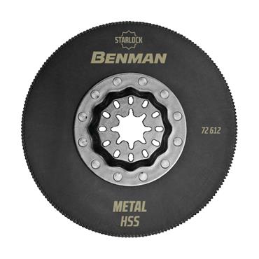 72612 Benman Saw Blade Starlock, Hss, For Metal