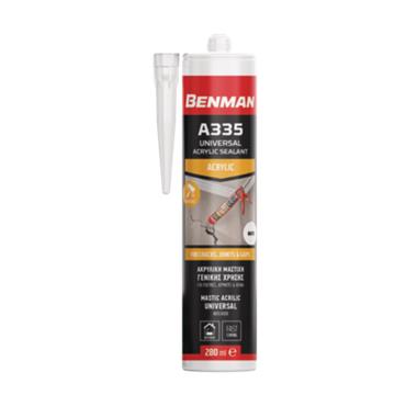 73184 Benman Sealant, Acrylic, Universal, A335, White, 280Ml