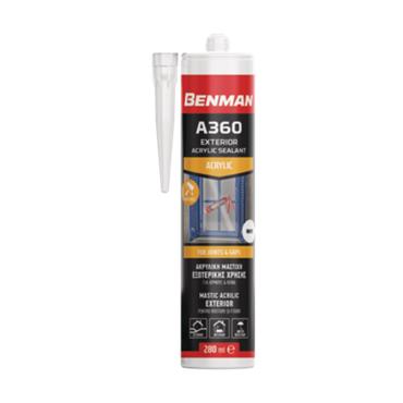 73185 Benman Sealant Acrylic Exterior A360 White 280Ml