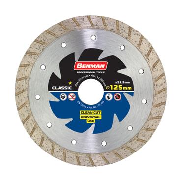 74249 Benman Diamond Cutting Disc, Universal-Turbo, 230 X 2,8 X 10W