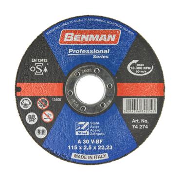 74276 Benman Cutting Disc, For Steel, 180 X 3.0 mm